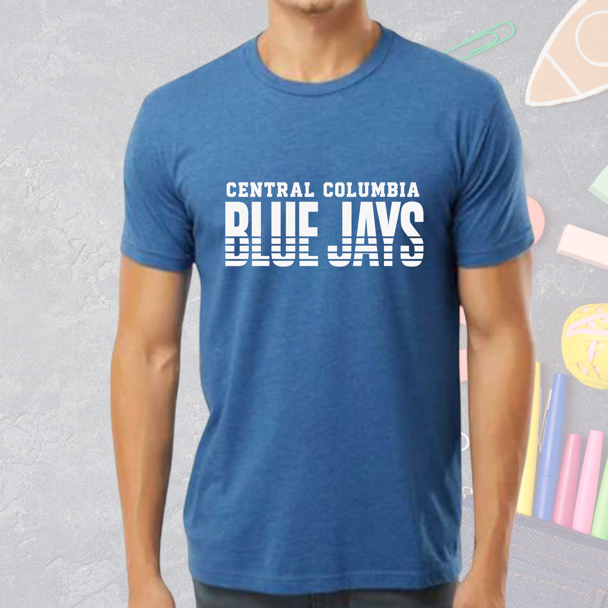 Unisex Tee | BOLD Blue Jay design