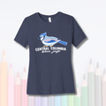 Women's Relaxed Tee | Blue Jay Colorblock design
