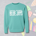 Midweight Crewneck Sweatshirt | BOLD Blue Jay design